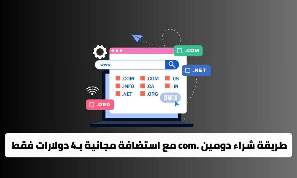 طريقة شراء دومين .com مع استضافة مجانية بـ4 دولارات فقط من موقع Z.com